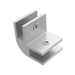 Conector "ELE" de aluminio para vitrina