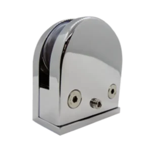 Conector grapa sin saque para cristal chico (Plano)