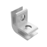 Conector "L" de aluminio para vitrina