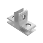 Conector "T" de aluminio para vitrina
