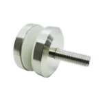 Conector boton pasado muro-vidrio