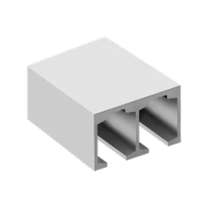 Perfil doble corredizo para sistema Chetumal