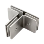 Conector clip vidrio-vidrio "T"